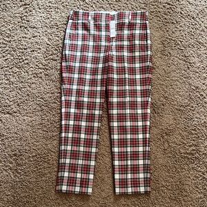 J. Crew size 6 Plaid Cameron Pants New with Tags